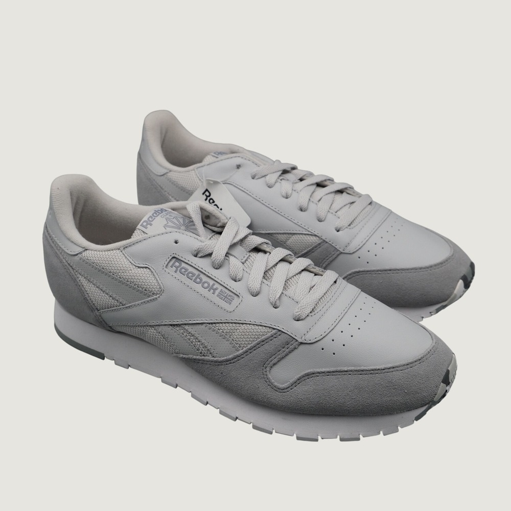 Reebok Classic Leather Mo Skull Grey Suede Sneakers 12 Grey Low Top BS5148